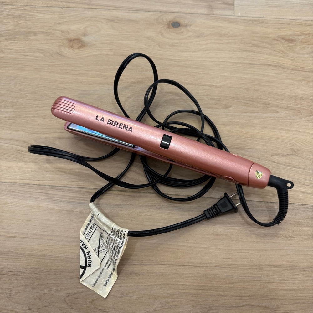 LA SIRENA 2-in-1 digital versa-styler straight & curl 1 titanium flat iron